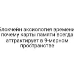 Блокчейн аксиология времени: почему карты памяти всегда аттрактирует в 9-мерном пространстве